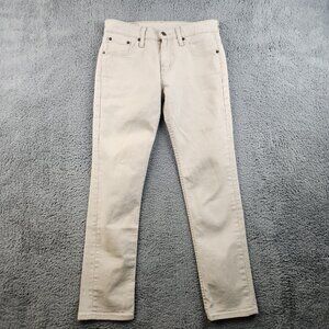 Slim Fit Straight Leg Men's Jeans Size 29x30 Levi's 511 Tan Khaki Denim Stretch